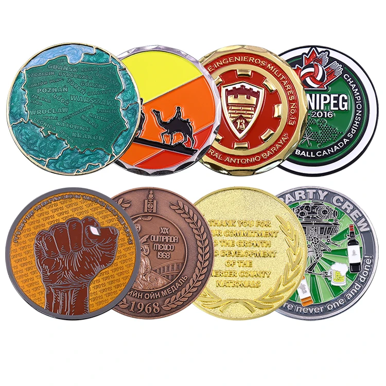 Free Design Coin Maker Manufacture 3D Zinc Alloy Gold Silver Brass Copper Metal Logo Coins Custom Made Souvenir Challenge Coin