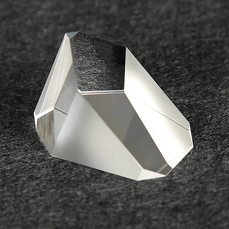 cheap prices hot sale K9 crystal glass UV fused silica customized coating triangular prism optical lens