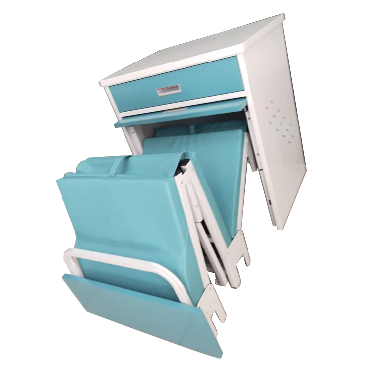 2022 Hot Sale High Quality Strong And Durable Hospital Dual-purpose Folding Escort Bed