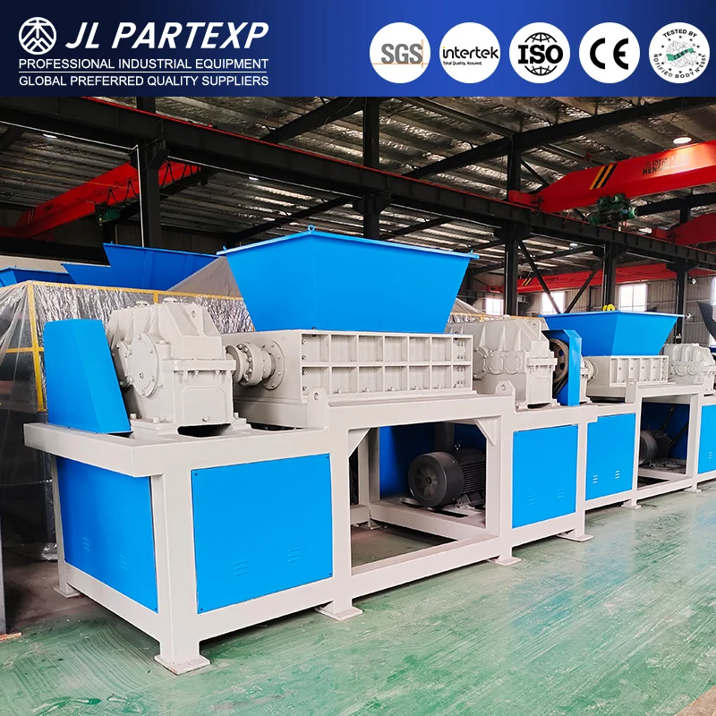 Double Shaft Polypropylene Pet/Rice/Paper/Goods Plastic Strapping Tape Crusher Shredder Machine