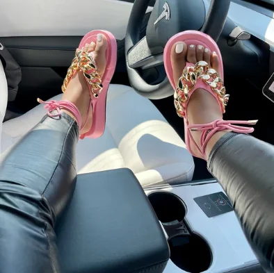 Drop Shipping Hot Sale Women Young Girl flat sandals for women and ladies flats straps