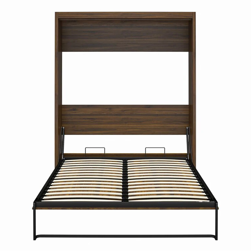 OEM or project customized  Modern vertical wall mounted 1.8m king size folding hidden bed Murphy mechanism hardware bed