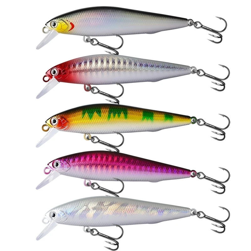 9cm 10g 5pcs/box Minnow Hard Fishing Lure Set 5 Colors Bionic Mino Hard Fishing Baits Set Wholesale Fishing Lures Set