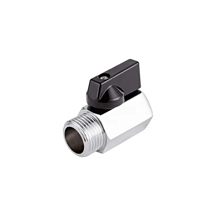 1/2 Inch Male Female NPT Thread  Brass shut off valve Mini Ball Valve