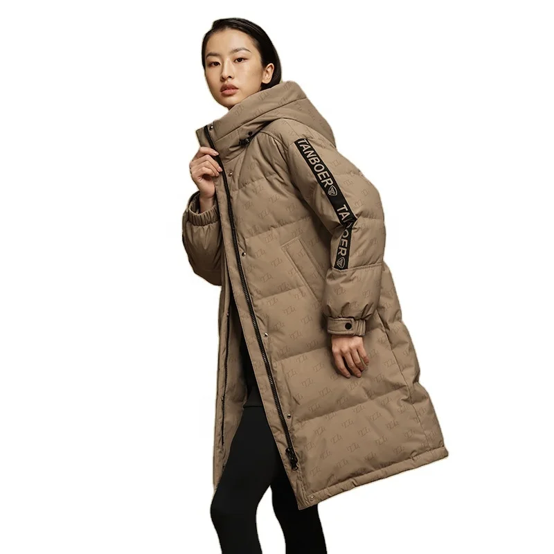 Stock fashion american clothes custom puffer jacket womens coats down jacket women