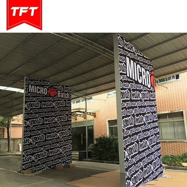 China Contractor Tension Fabric Double Sided Backlight Modular Exhibition Stand Stall Booth 4X2 With Tv