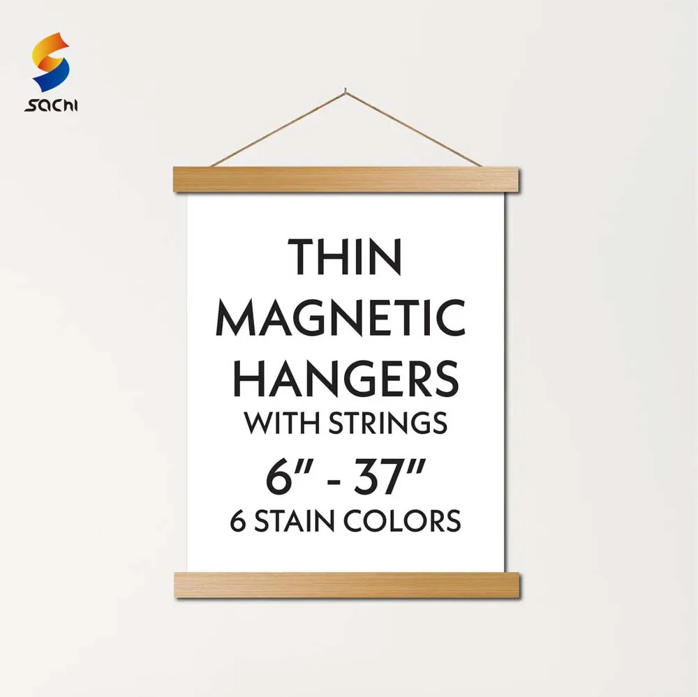 solid wood frame with magnets poster hanger custom diy 12 inch poster hanger magnetic wood frame