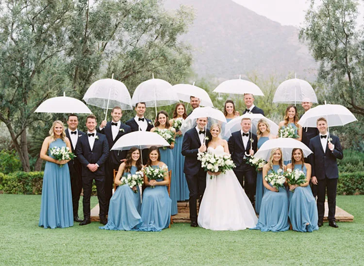 Yubo Transparent Wedding Umbrella Rainy Day Clear Umbrella For Event