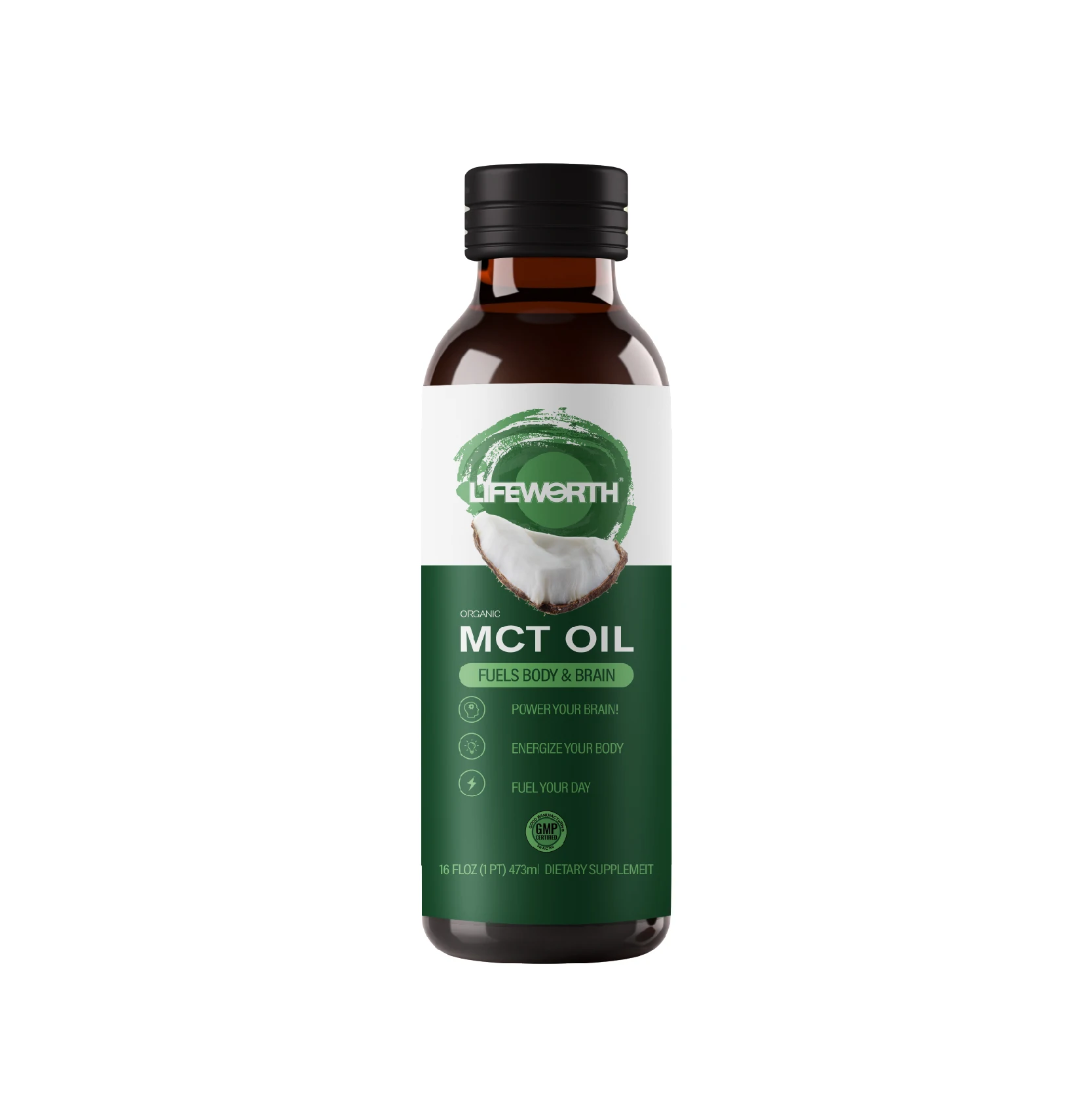 LIFEWORTH частная торговая марка органическое кокосовое масло Keto MCT C8 пищевой жидкий энергетический усилитель