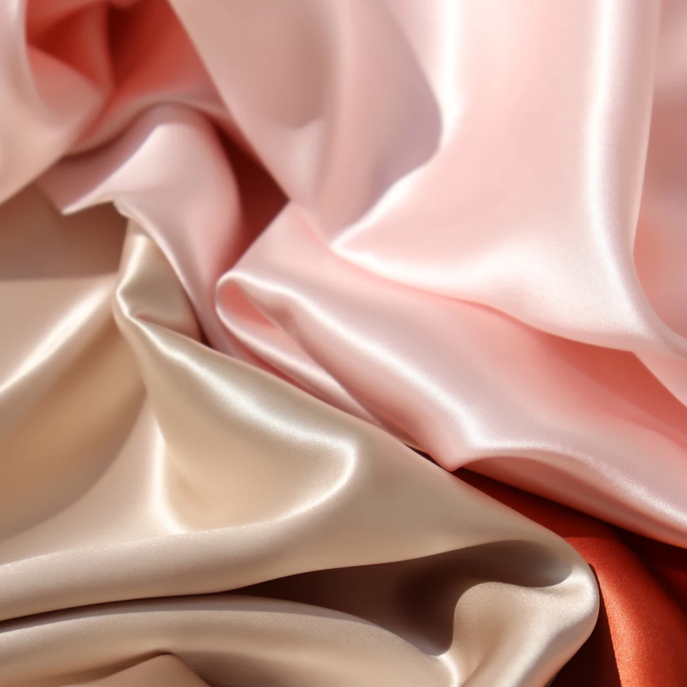 Wholesale custom Solid Color 100% pure Natural Mulberry Silk Fabric  printing silk fabric pure mulberry silk