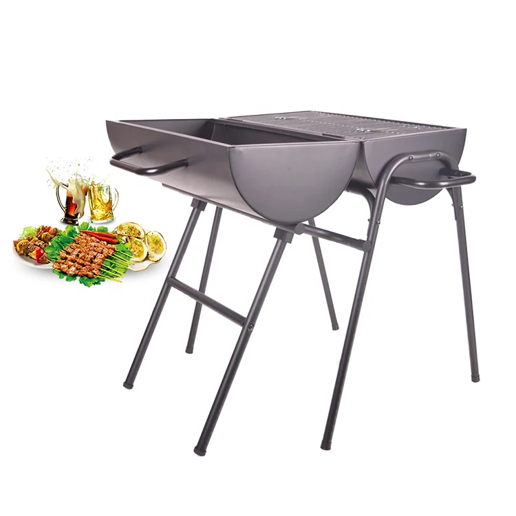 Wholesale Custom New Model New Model 26' Outdoor Garden Double Barbecue Large Charcoal Bbq Barrel Grill