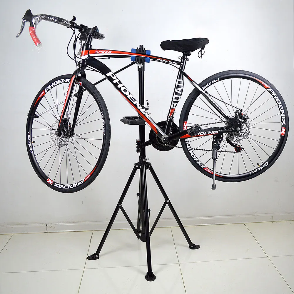 Aluminum Pro Mechanic Bike Repair Stand Foldable Bicycle Work Rack Adjustable Kit Bike Repair Tools