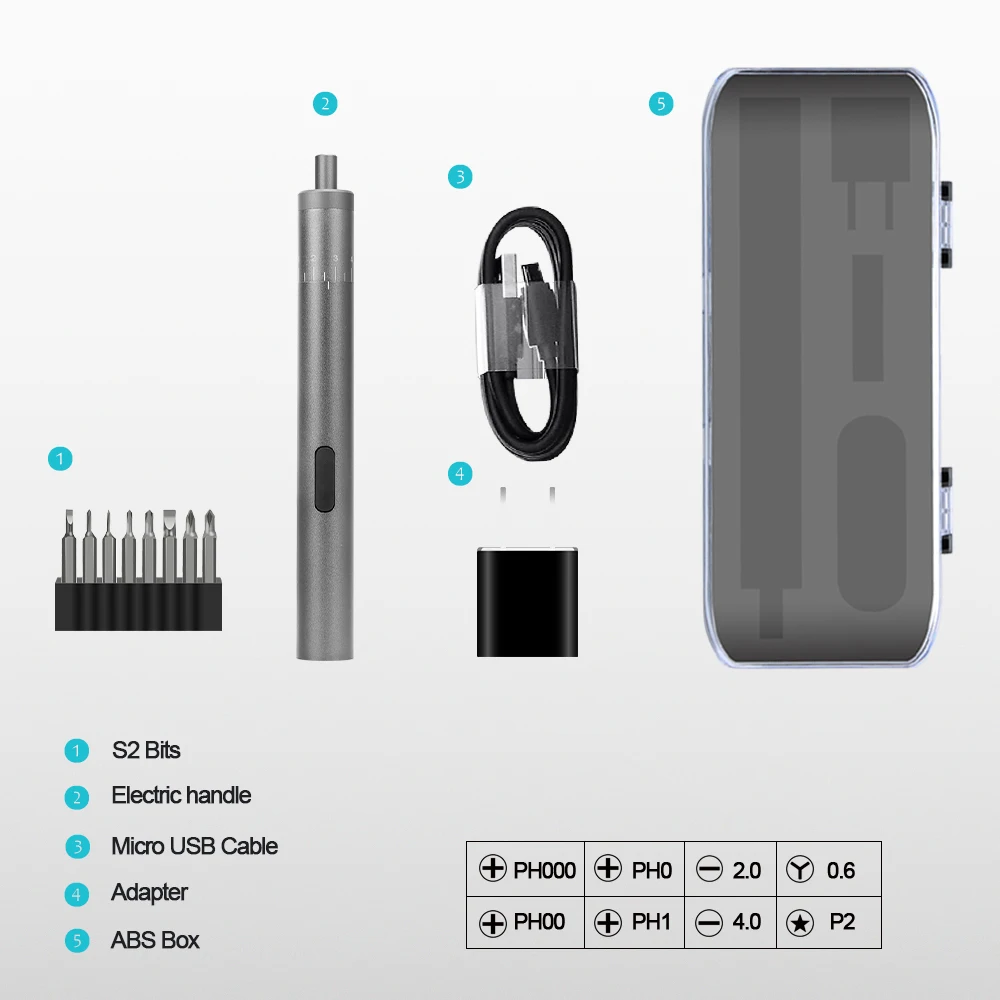 Бытовая портативная Регулируемая электрическая мини-отвертка с крутящим моментом для камеры телефона Точная отвертка инструменты для технического обслуживания и ремонта