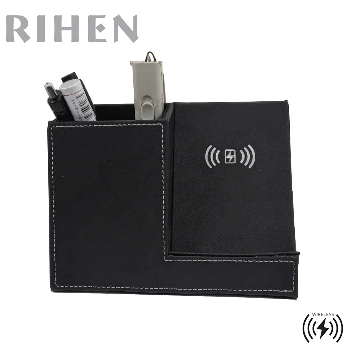 Wireless Charger with Desk Organizer, Wireless Charging Station for iPhone 13/13 Pro/12/11/Samsung Galaxy S22/S21/S20