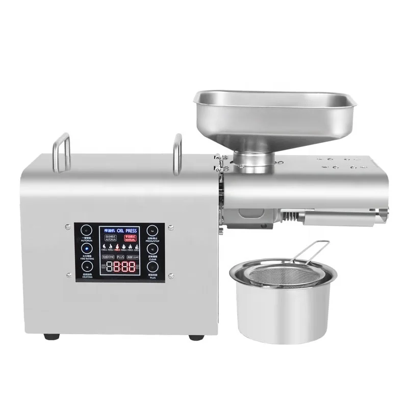 Household Smart Olive Oil Press Machine Oil Extraction Machine Price Oil Pressing Machine for more than 20 Kinds Seeds