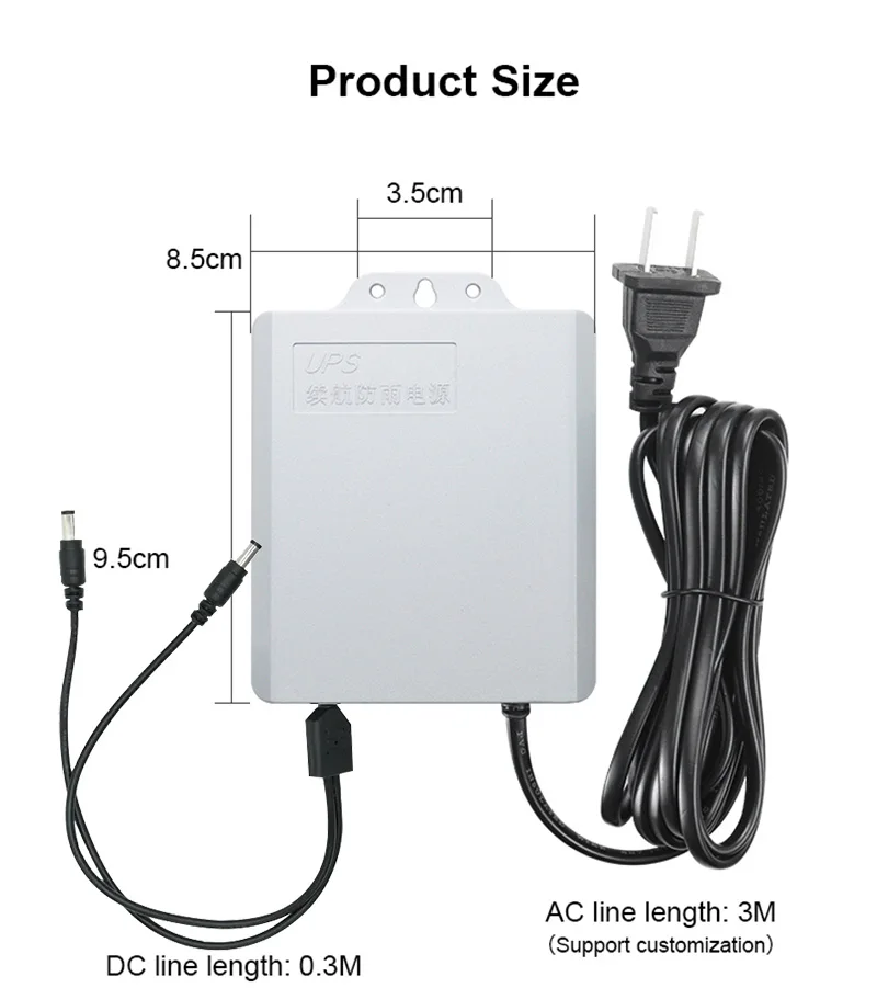 Wistino outdoor camera router dedicated power supply 5400 mAh lithium battery uninterruptible power supply