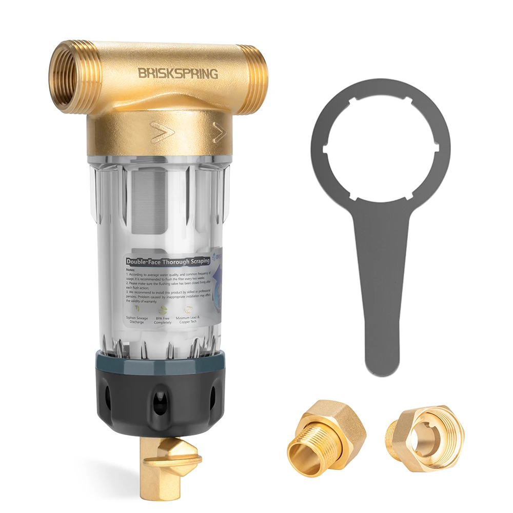 WRAS CE 300 Micron Self-Cleaning Spin Down Water Sediment Filter SyStem