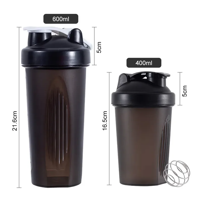 Custom Wholesale 400ml 600ml Bpa Free Gym Sports Plastic Water Bottle fitness workout protein gym plastic water shaker bottle