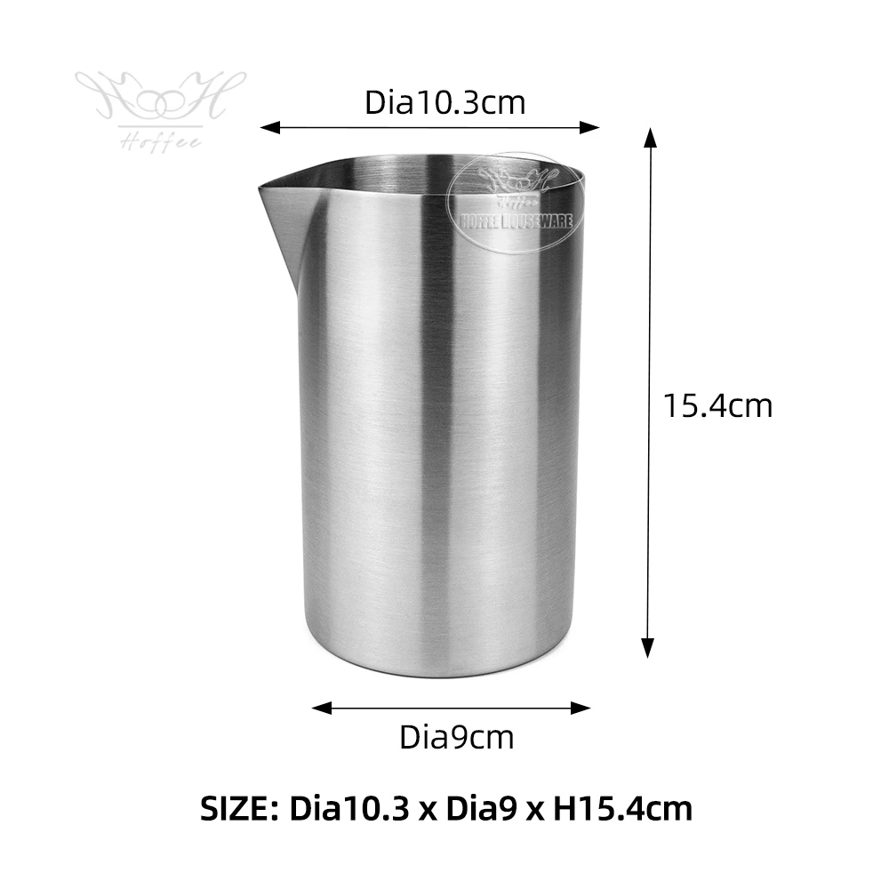 304 Stainless Steel Double Layer Cocktail Beaker Cocktail Mixing Cup Big Capacity 28oz DIY Tools Wine Mixer
