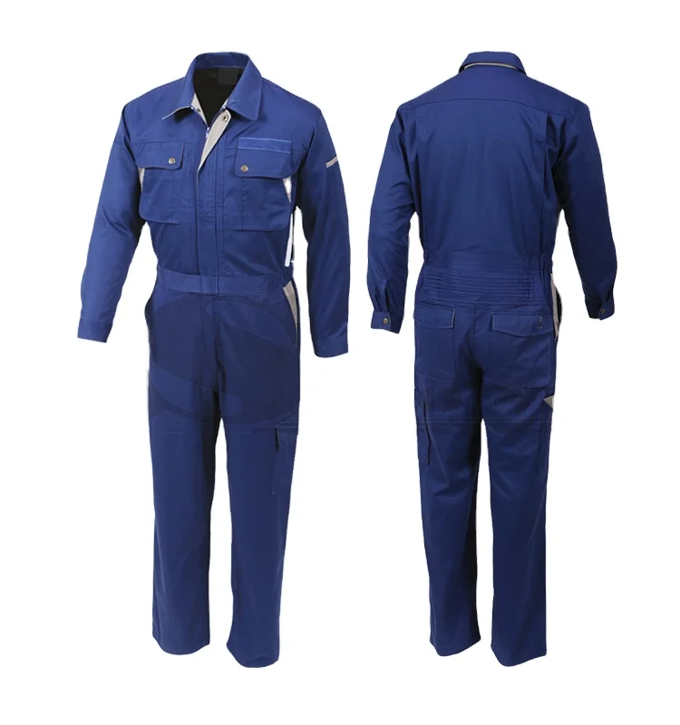100% Cotton Safety Workwear Orange Coveralls For Men Workwear Uniform Jumpsuit