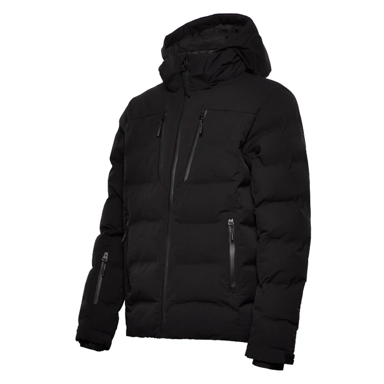 Custom Outdoor Mountain Waterproof Padded Down Coat Hoodie Puffer Bomber Jacket Snow Man Down Jackets