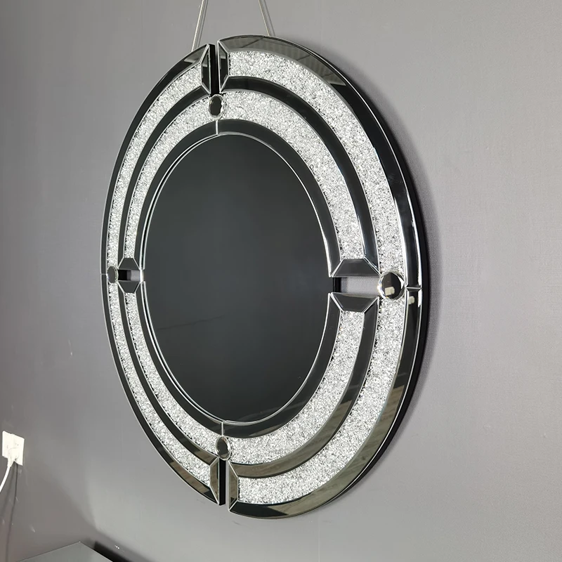 Amazon Best Seller glass wall mirror High Quality Decorative Wall Diamond Mirror