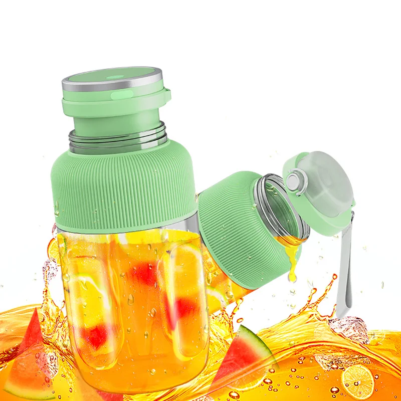 Large capacity juicing refill cup with charging cable Portable car outdoor juicing cup