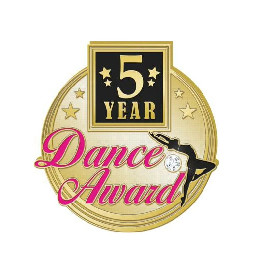 Noble Manufacturer Wholesale Creative Metal Dance Figure With Pink Glitter Custom Logo Dance Trophy Awards Crafts Years Pins