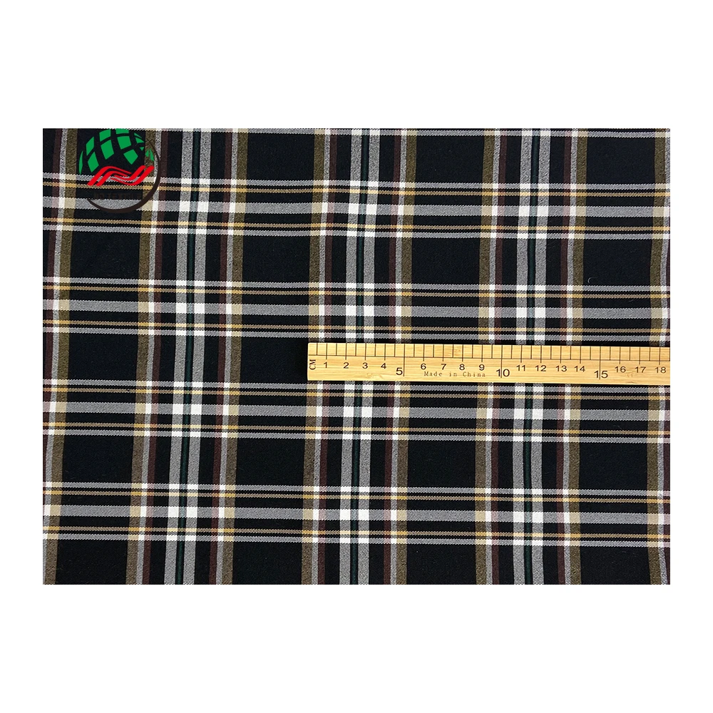 Customizable 265gsm Spandex Polyester Stretch Fabric Plaids Twill Tr Bengaline Fabric For Trousers