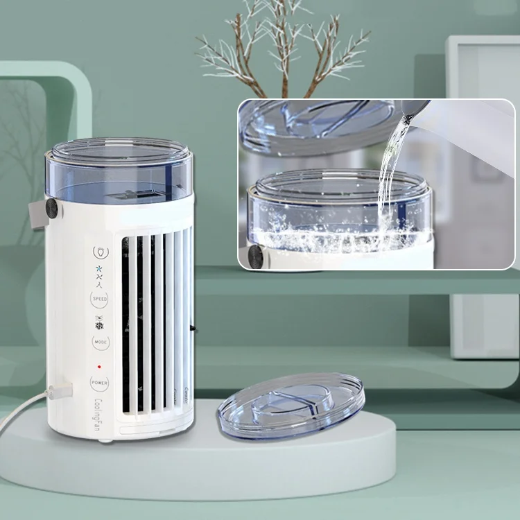 Top Selling indoor 3 Adjustable Speed Delicate 400ml Water tank cooler Fan Rechargeable air cooling fan