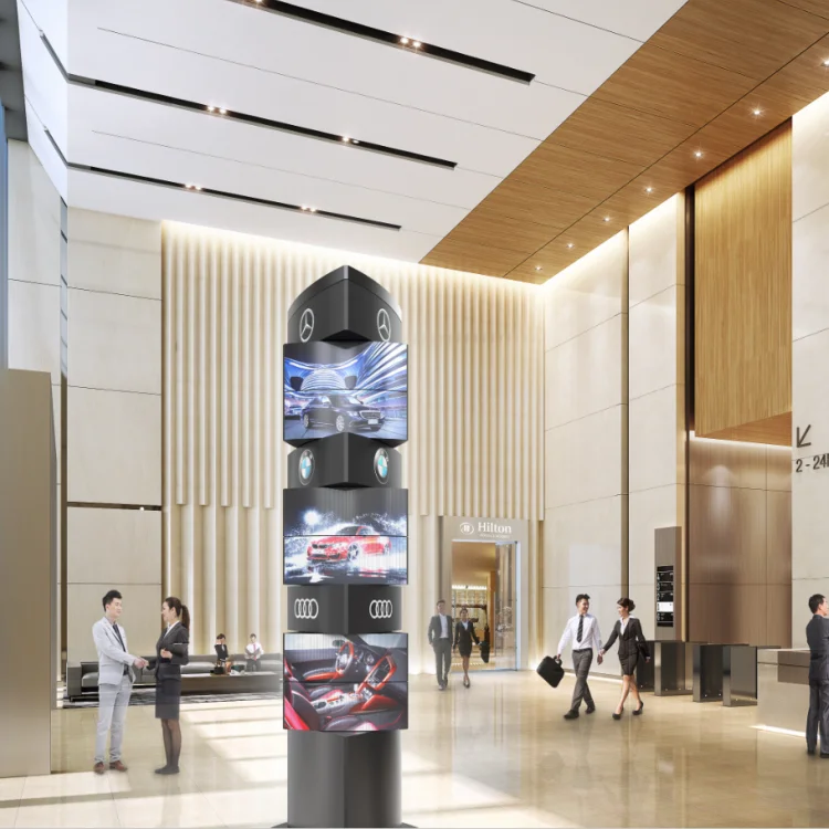 architect adorable fantastic designed idea for shopping mall rotating led display led advertisement transform display screen