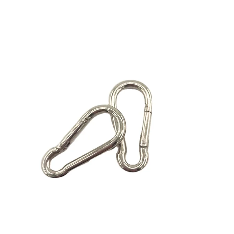 High Quality Stainless Steel Carabiner Safety Buckle Key Lanyard Hook Iron Carabiner Lock Hook