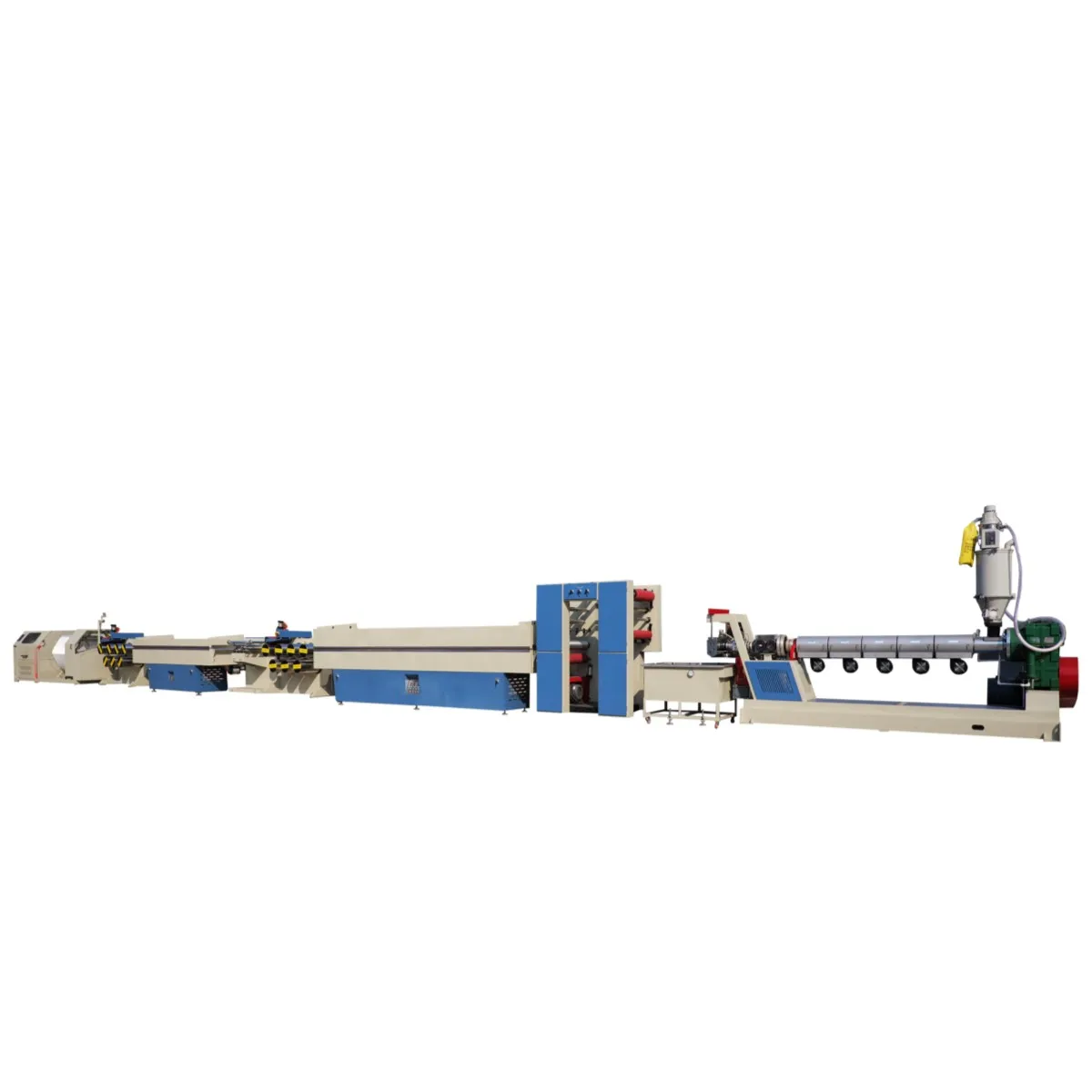 PP PE split film extruding machine raffia yarn production equipment plastic film split machine