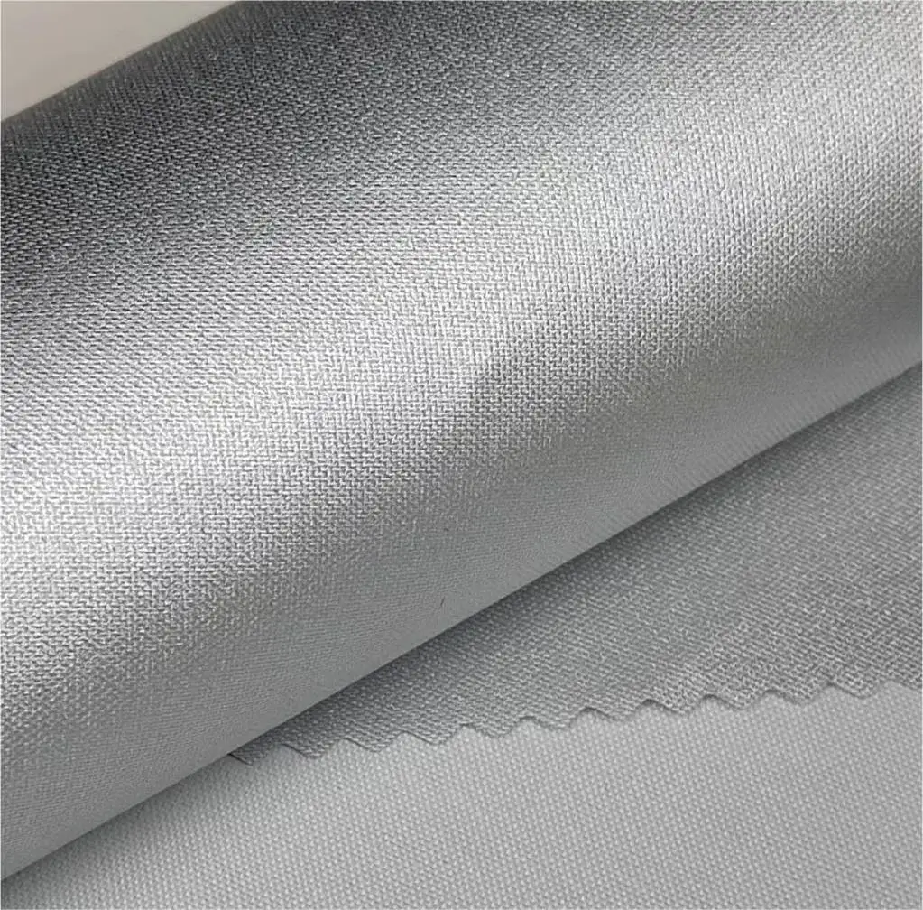 100% polyester 190T taffeta silver pu coating fabric for car covers windshield