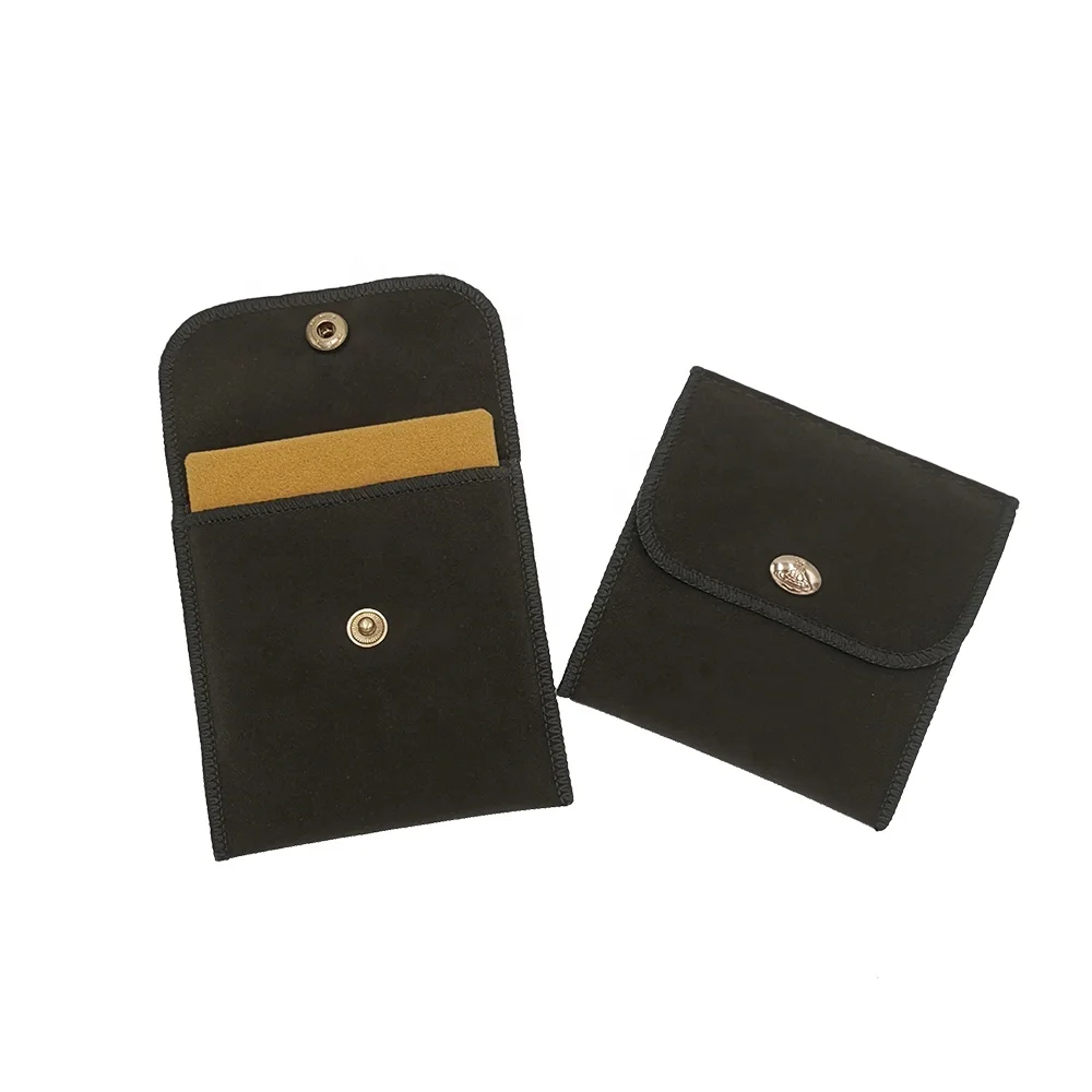 Varied Fabric Velvet Bag Flap Pouch Snap bag button closure