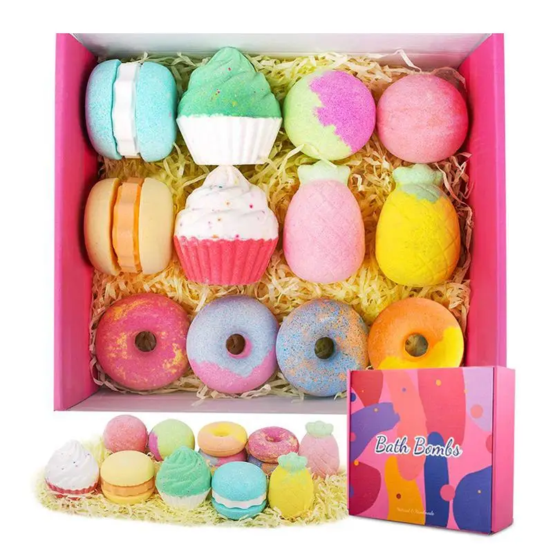 Factory Wholesale Hot Selling Custom Packing Private Label Organic Bubble Fizzy Bomb Gift Set Spa Bath Bomb