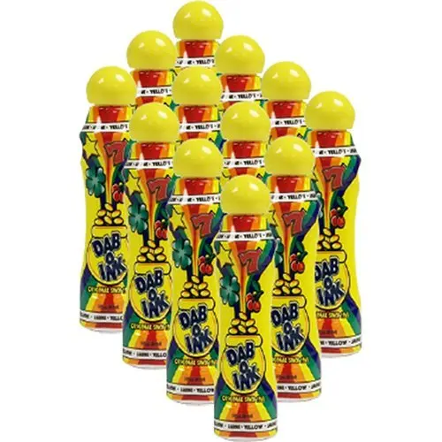 OEM 3oz 80ml PE Plastic bingo dauber marker bottle with durable sponge applicator  nib