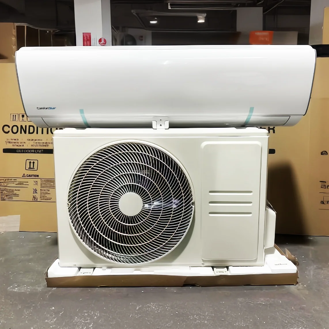 Распродажа 12000 BTU Инвертор + тепловой насос полный комплект Бесконтактный мини-сплит-кондиционер с 10 фут. Комплект