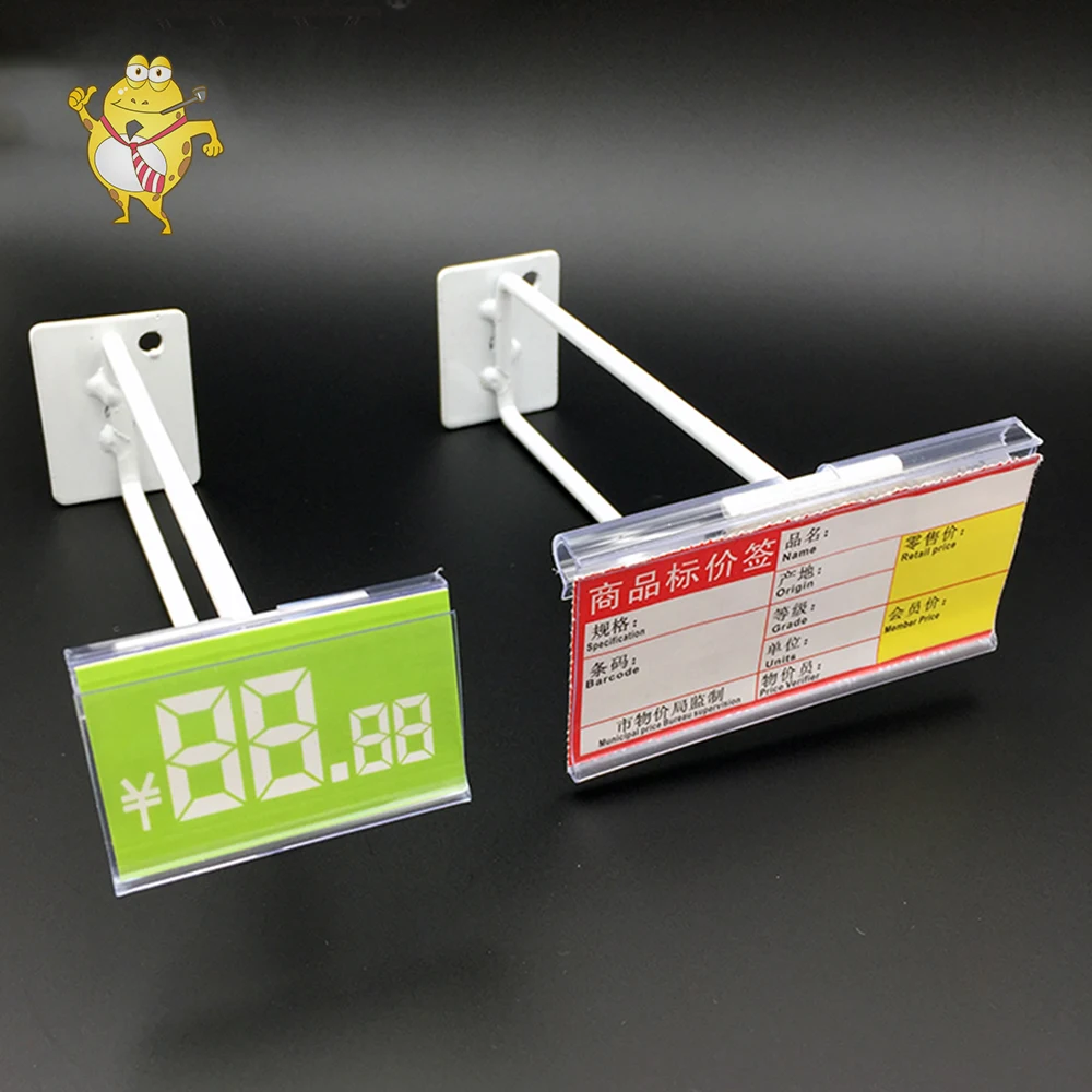 LAOHAMA Factory Direct Sales Plastic Clip-on Data Strip Shelf Price Holders for Store Shelf