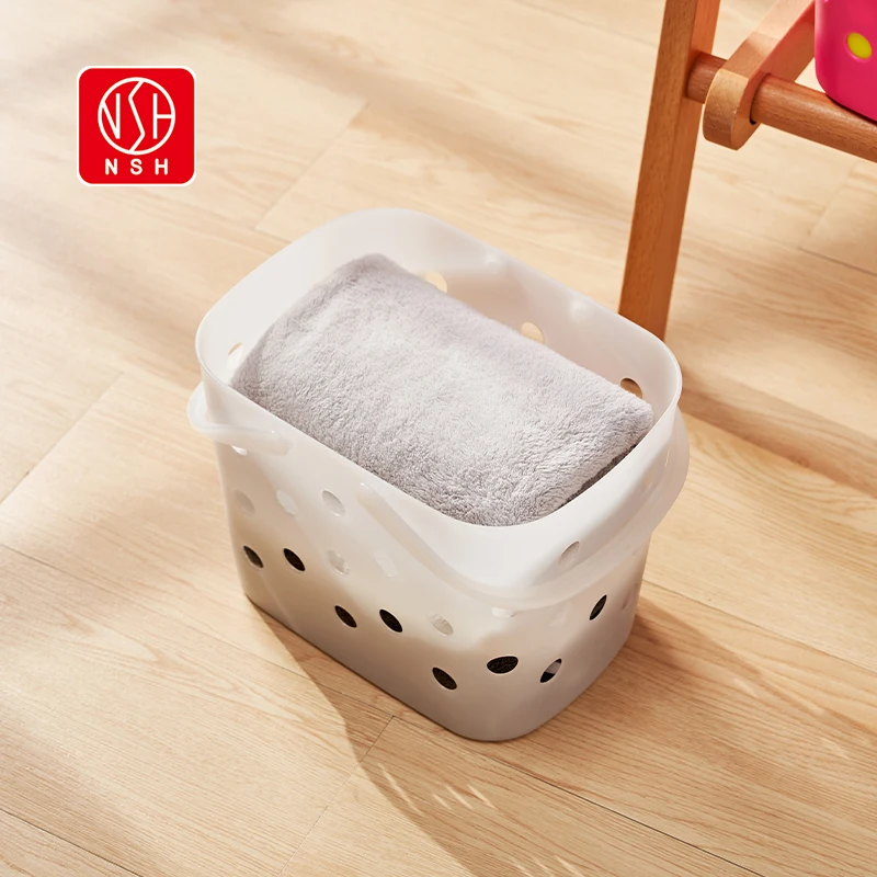 NSH 6324 Portable bath basket Bathroom toiletries storage basket Household sundries snack basket