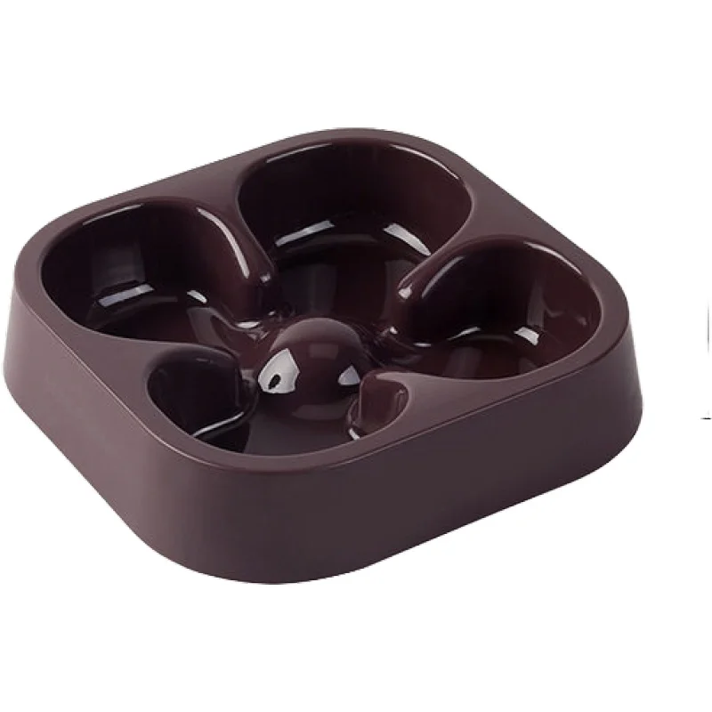 
Wholesale plastic round dog bowl plastic cheap food feeding slow dog feeder eat feed bow 