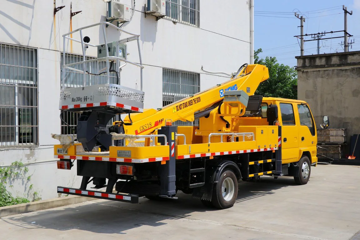 2024 China Aerial Ladder Fire Truck XCMG Isuzu 120 HP 4X2 Double Row New High-altitude Operation Trucks For Sale