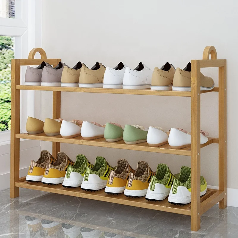 
Haichuan Amazing Cheap Wholesale Modern Custom Portable Foldable Bamboo Wooden Shoe Rack for Home Flower Pots &Planter 