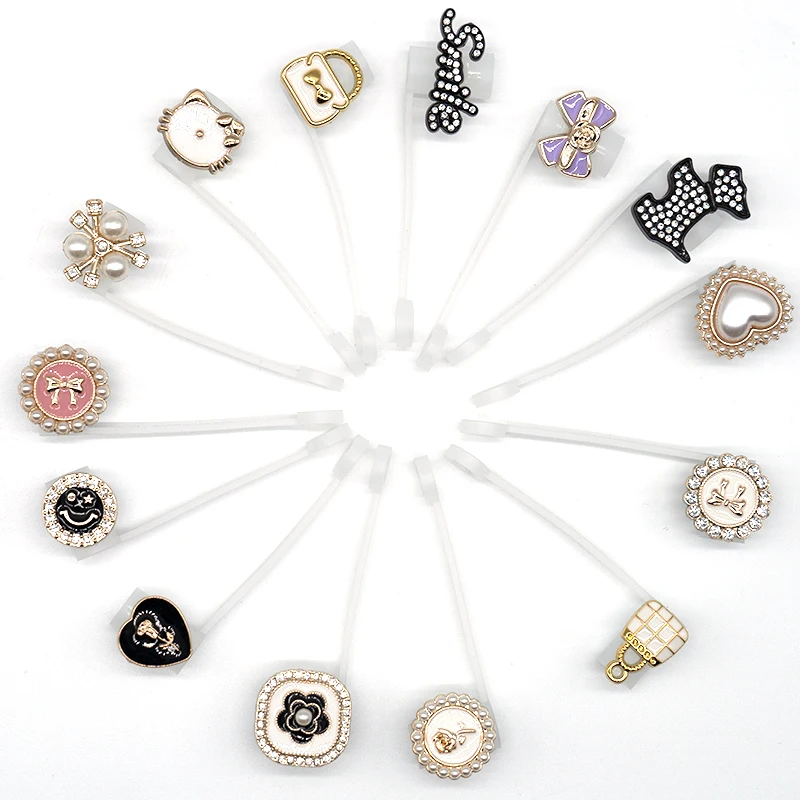 16-20oz cute drinking cover cap pvc straw toppers for tumbers wholesale acrylic silicone custom 8mm straw covers topper charms