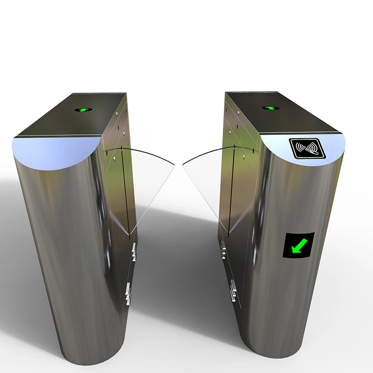 Biometric Technology Fingerprint time attendance swing turnstile flap barrier gate