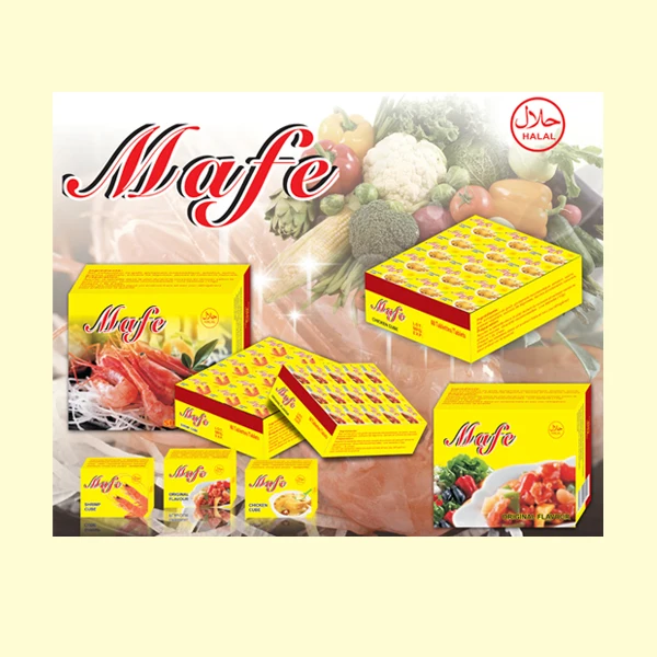 HALAL crayfish flavour bouillon cube seasoning cube & mixed spices seasoning stock cube