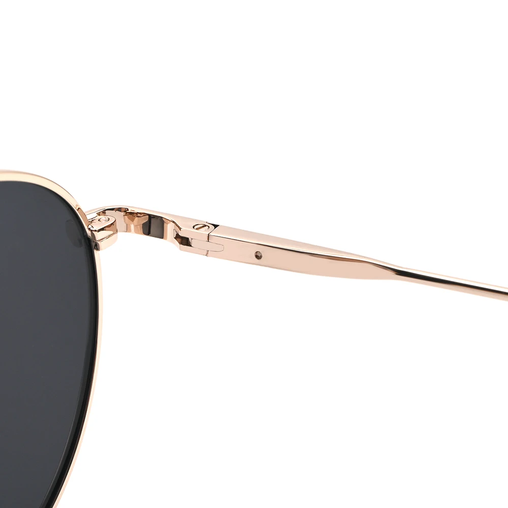 Sunglasses factory wholesale classic round shape frame women fashion polarized metal sunglasses