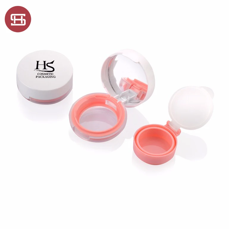 New product unique small round compact powder foundation empty BB air cushion case