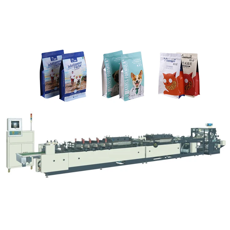 Hot Sale FBD-T  Four Side Middle Seal Stand-Up Plastic Pouch bag making machine For Food Package