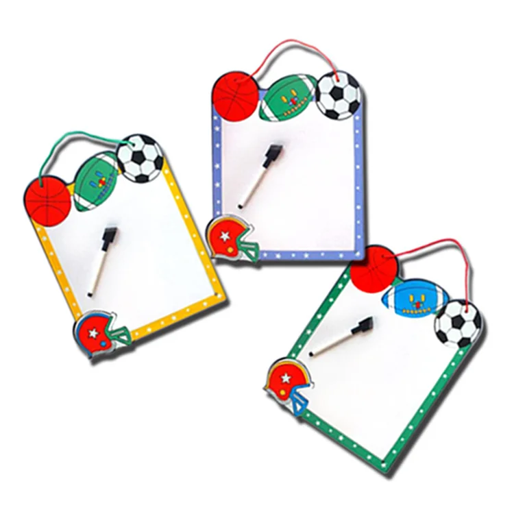 Customized Plastic Border Magnetic Whiteboard Interactive Fridage Magnet Dry Erase Lap board wall hang Whiteboard for Kids